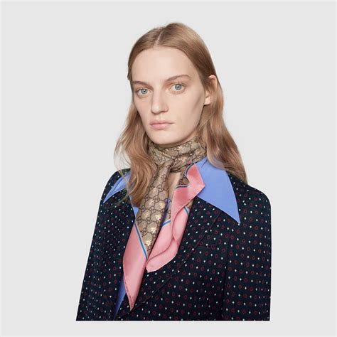 foulard gucci con api|GUCCI Women's Scarves And Foulards .